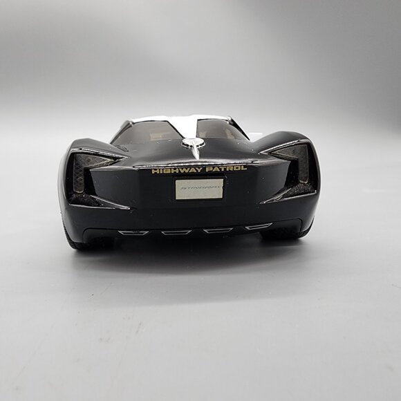 Jada Toys 2009 Corvette Stingray Concept 1:24 Black Highway Patrol Car Model - Picture 5 of 11